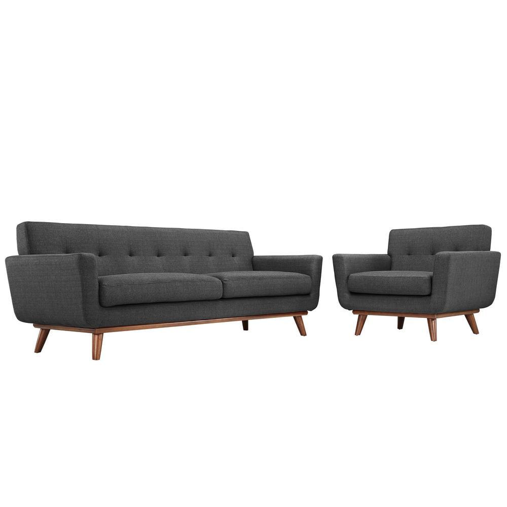 Modway Engage 2-piece Tufted Armchair and Sofa Set