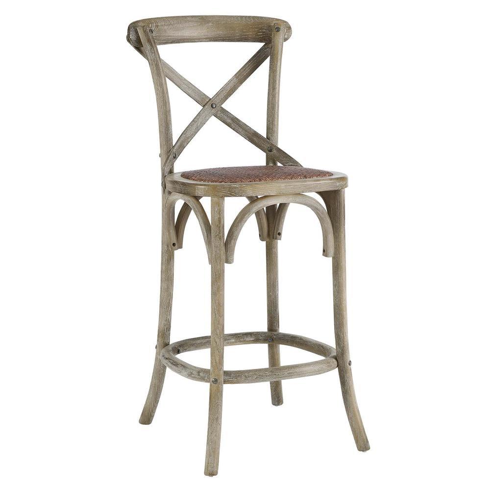 Modway Gear Counter Stool with Gray Finish EEI-5667-GRY