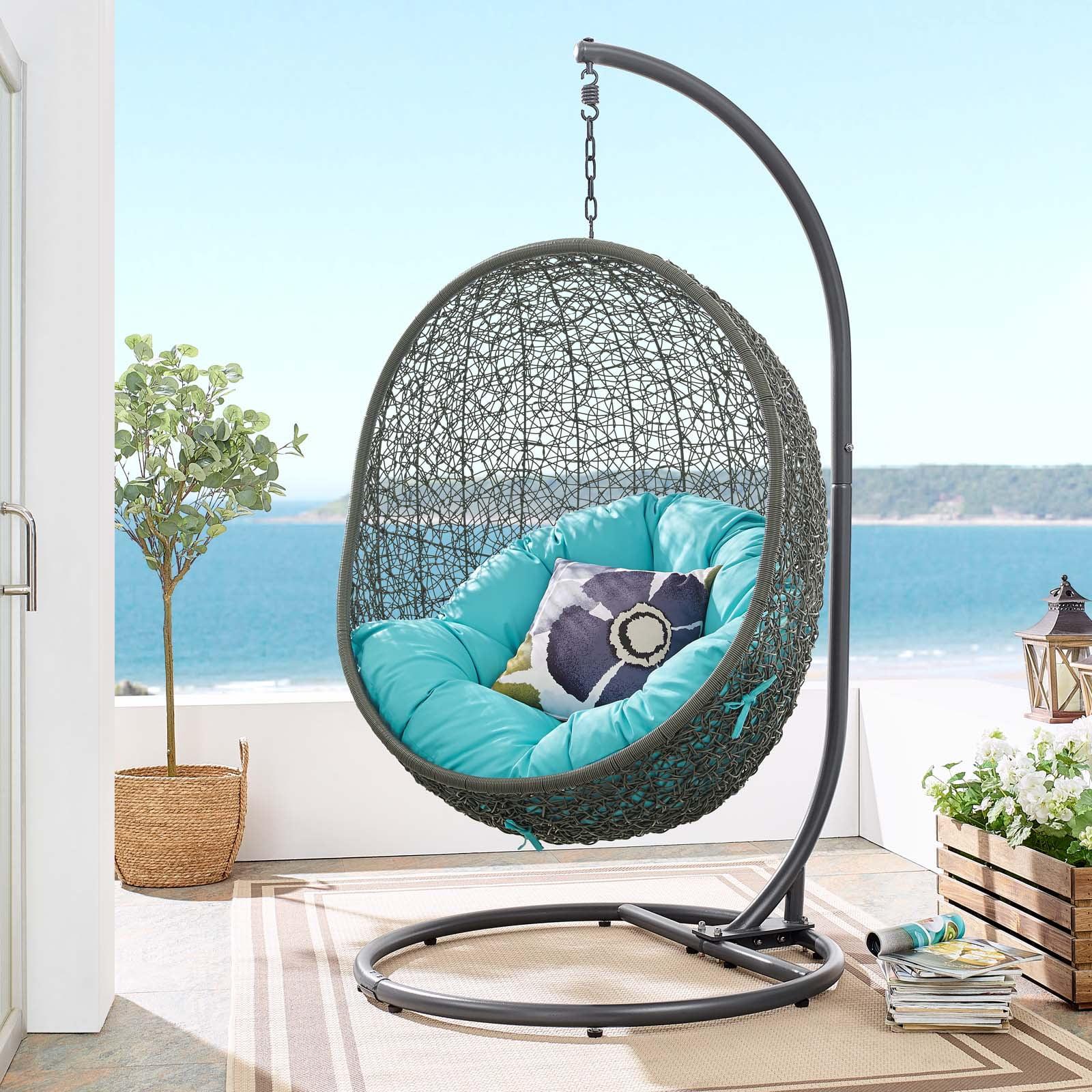 Modway Hide Outdoor Patio Swing Chair with Stand | Wayfair