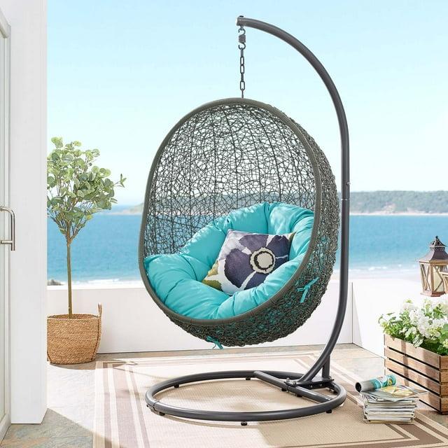 Modway Hide Outdoor Patio Swing Chair with Stand | Wayfair