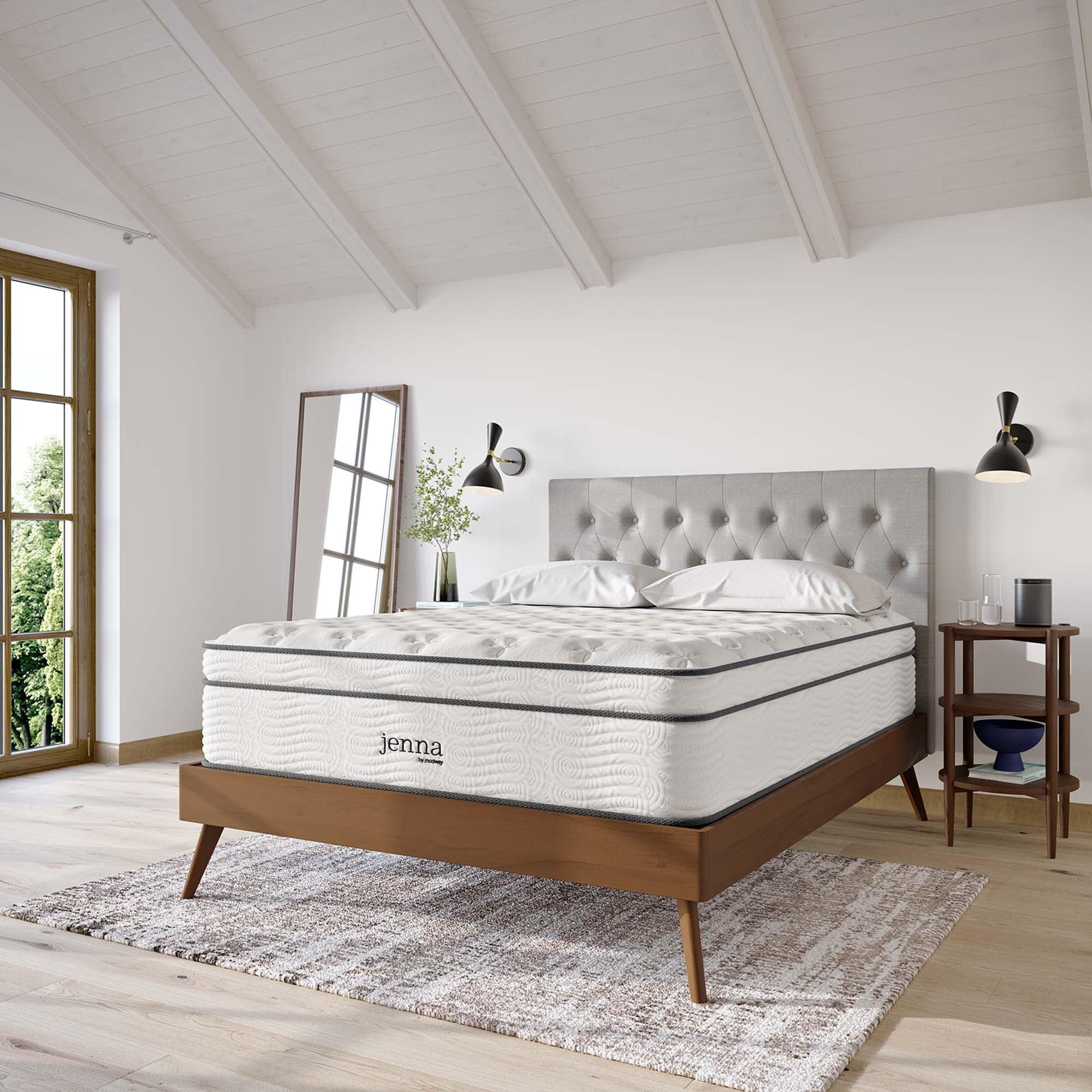 Modway Jenna 14-inch Euro Top Pocket Spring Mattress