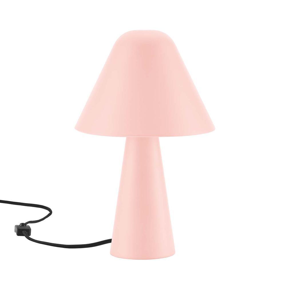 Modway Jovial Mushroom Table Lamp – Modern Metal Dome Shade Accent Light for Living Room or Bedroom