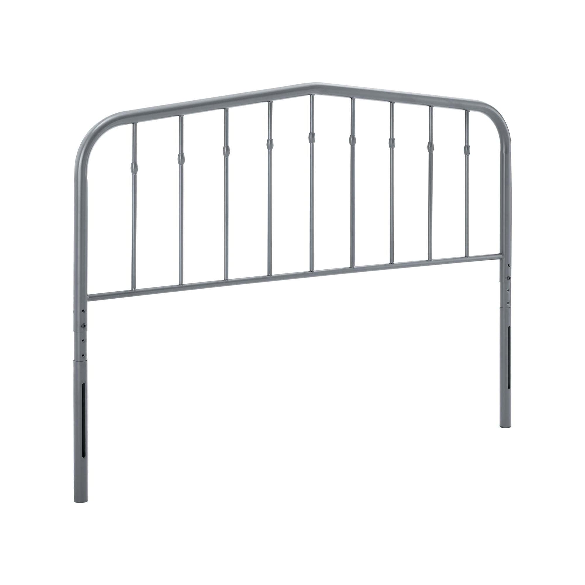 Modway Lennon Twin Metal Headboard in Gray
