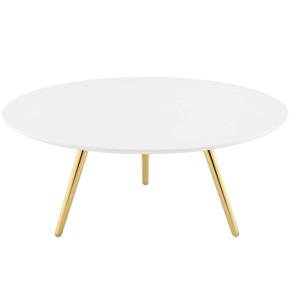 Modway Carson Carrington Bata Round Artificial Marble Coffee Table by Modway