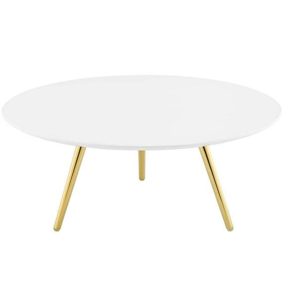 Modway Carson Carrington Bata Round Artificial Marble Coffee Table by Modway