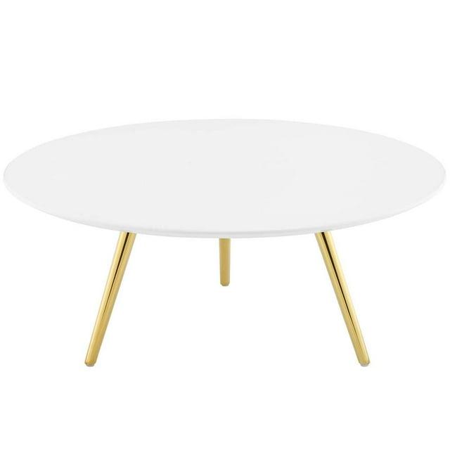 Modway Carson Carrington Bata Round Artificial Marble Coffee Table by Modway & Reviews | Wayfair