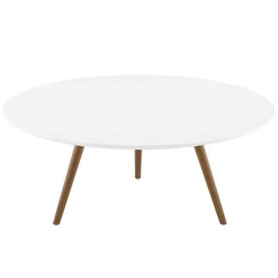 Modway Carson Carrington Bata Round Artificial Marble Coffee Table by Modway