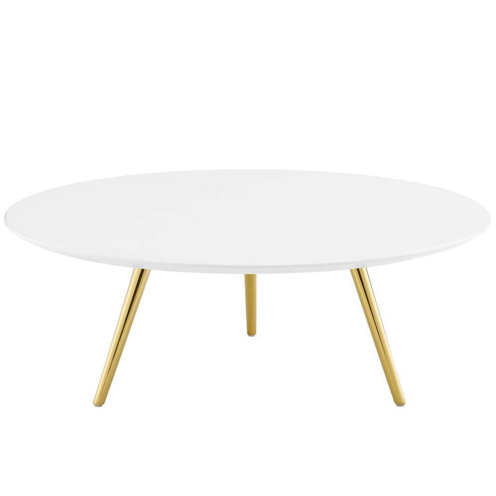 Modway Carson Carrington Bata Round Artificial Marble Coffee Table by Modway