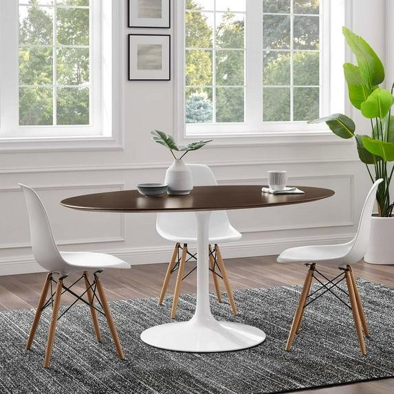 Modway Modway Silver Orchid Fein Oval Dining Table