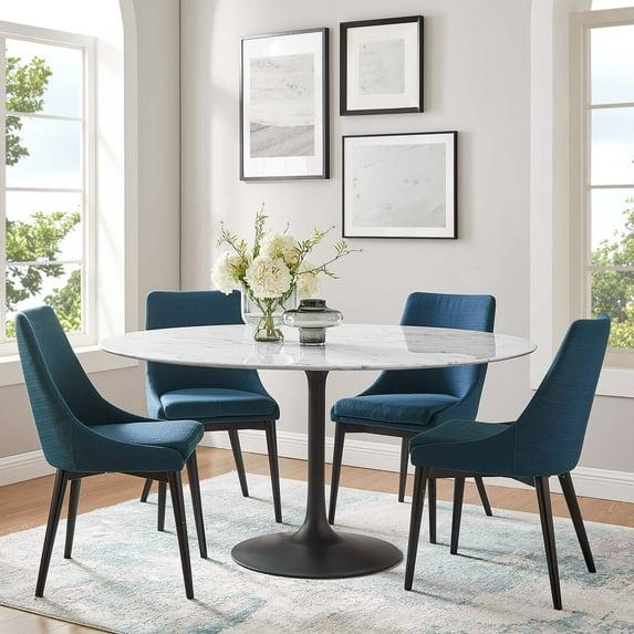 Modway Modway Lippa Oval Artificial Marble Dining Table
