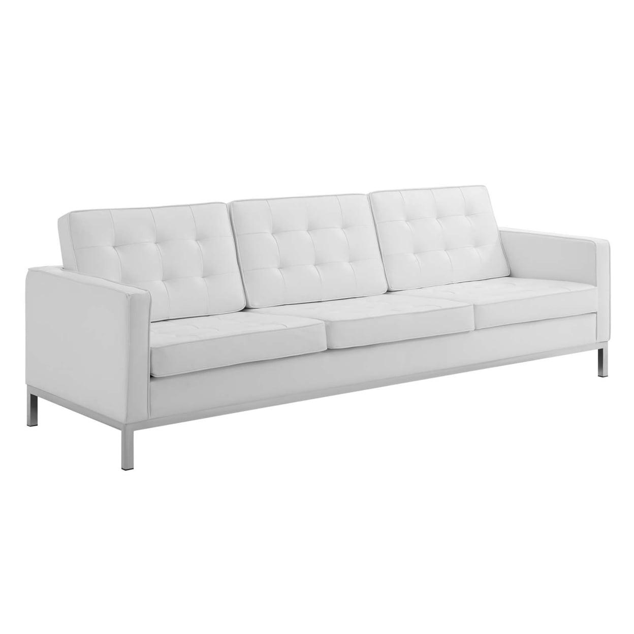 Modway Loft Tufted Vegan Leather Sofa by Modway