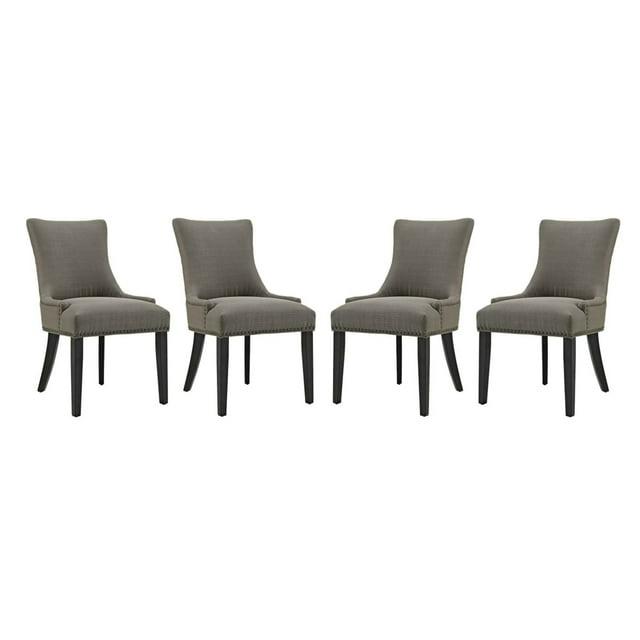 Modway Modway Copper Grove Vodice Fabric and Wood Dining Chair (Set of 4)