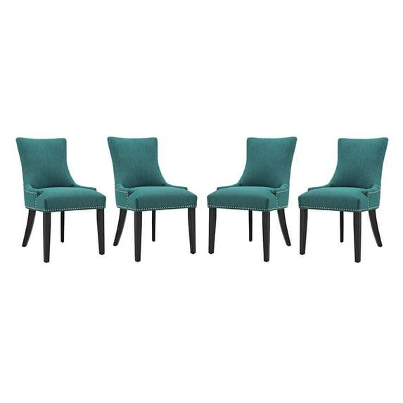 Modway Copper Grove Vodice Fabric and Wood Dining Chair (Set of 4) by Modway