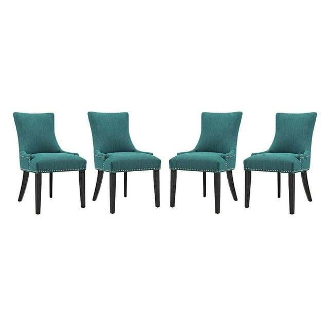 Modway Copper Grove Vodice Fabric and Wood Dining Chair (Set of 4) by Modway