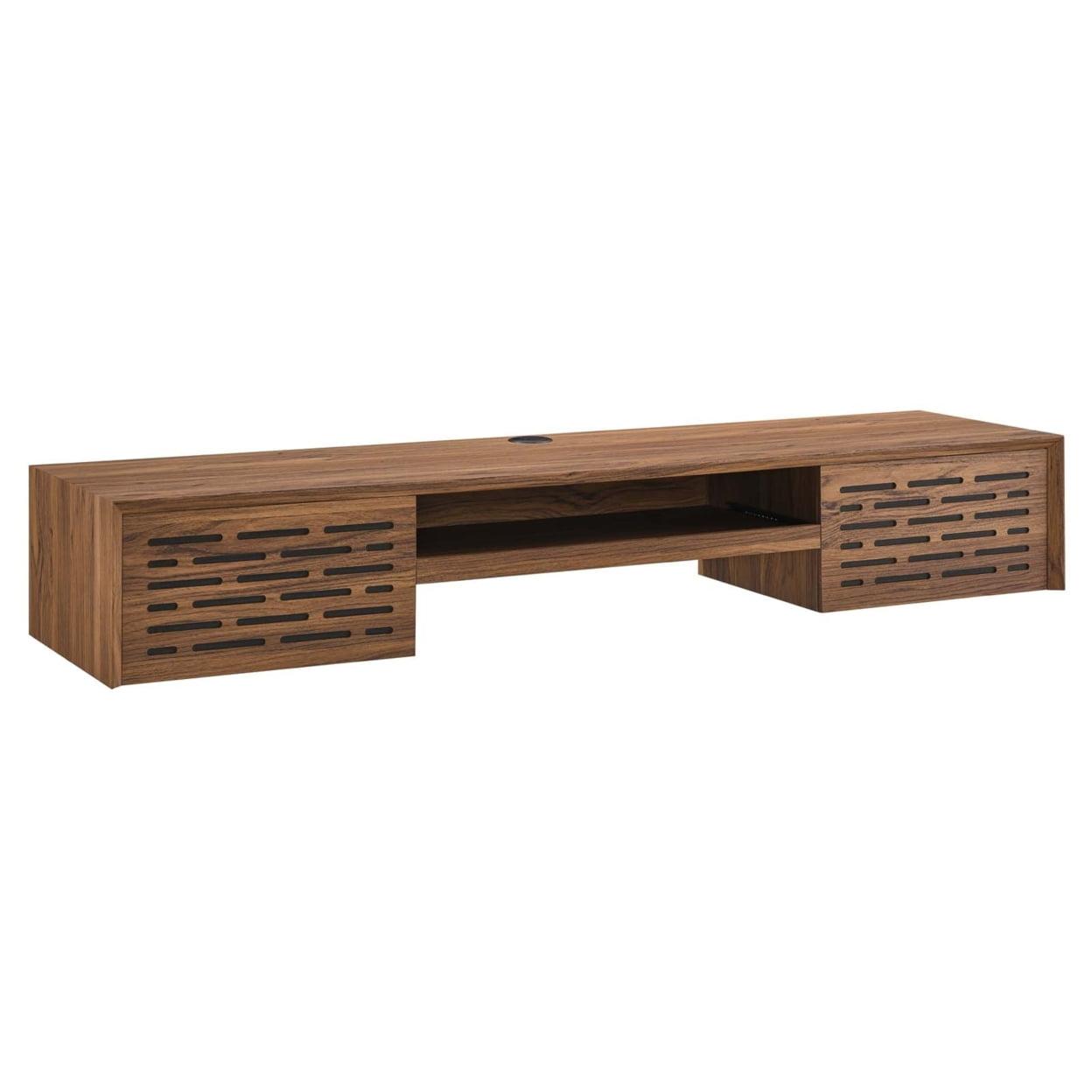 Modway Render Wall Mount Wood Office Desk