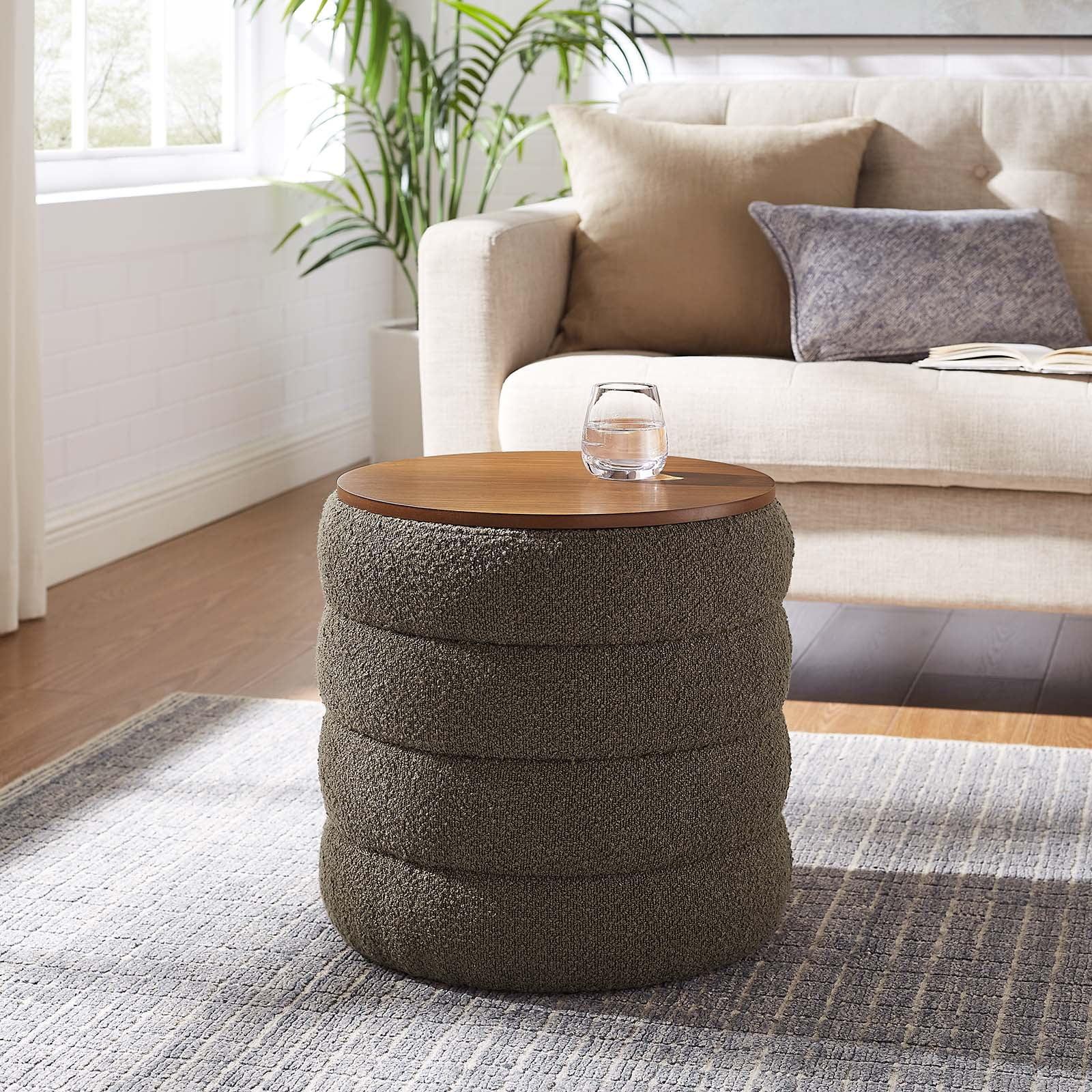 Modway Modway Mezzo 17.3" Wide Round Storage Ottoman