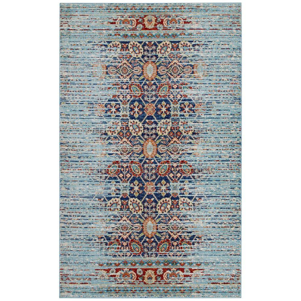 Modway Kazia ful Distressed Vintage Medallion 8x10 Area Rug