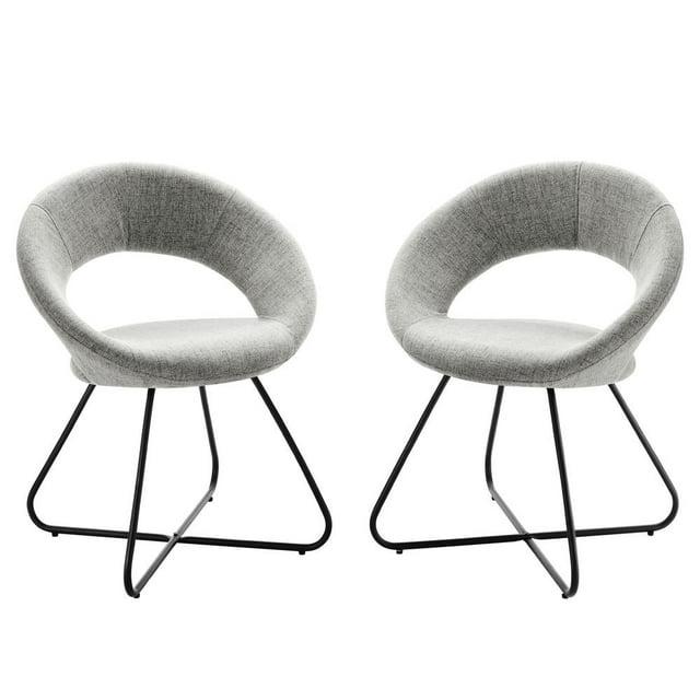 Modway Modway Nouvelle Upholstered Fabric Dining Chair Set of 2