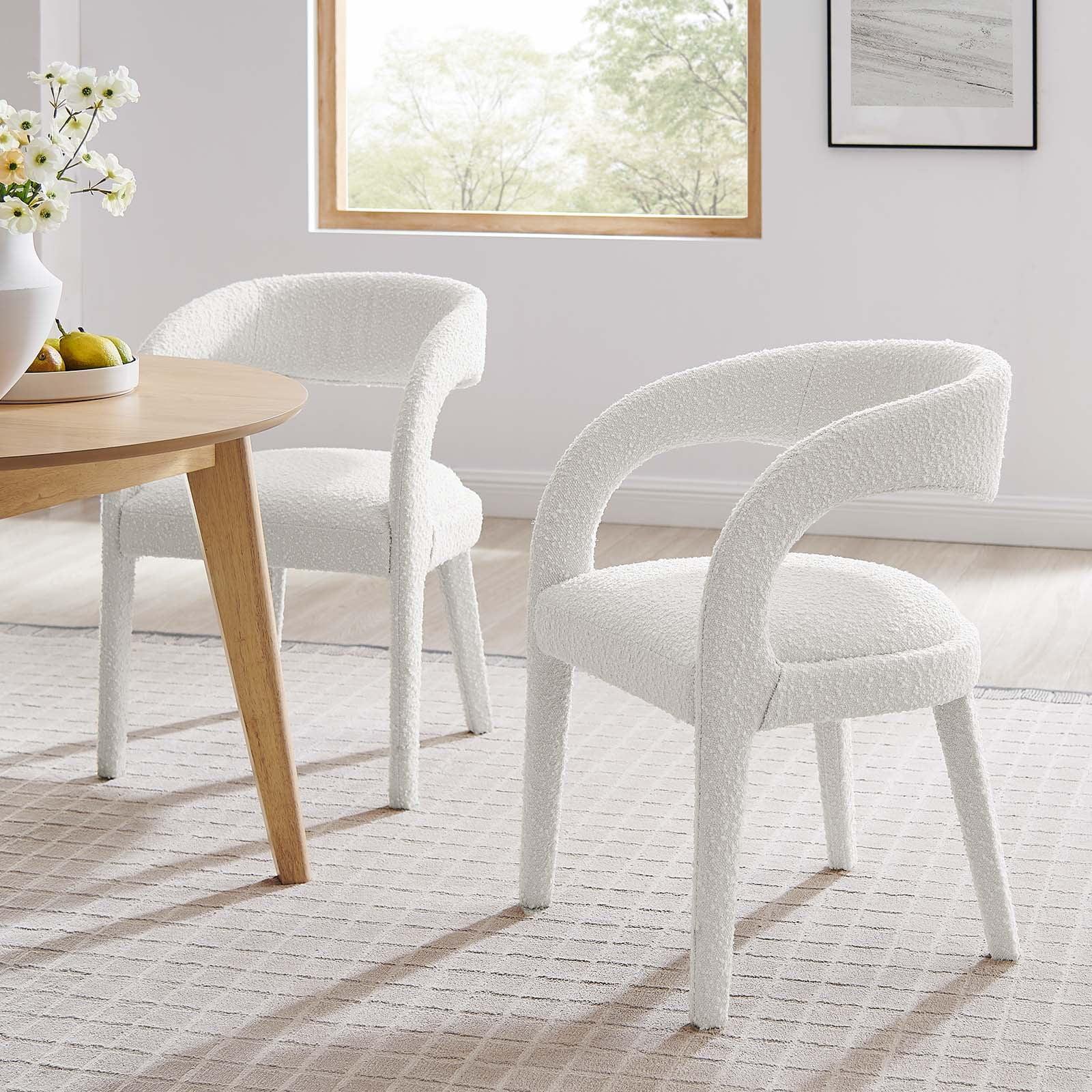 Modway Pinnacle Boucle Upholstered Dining Chair