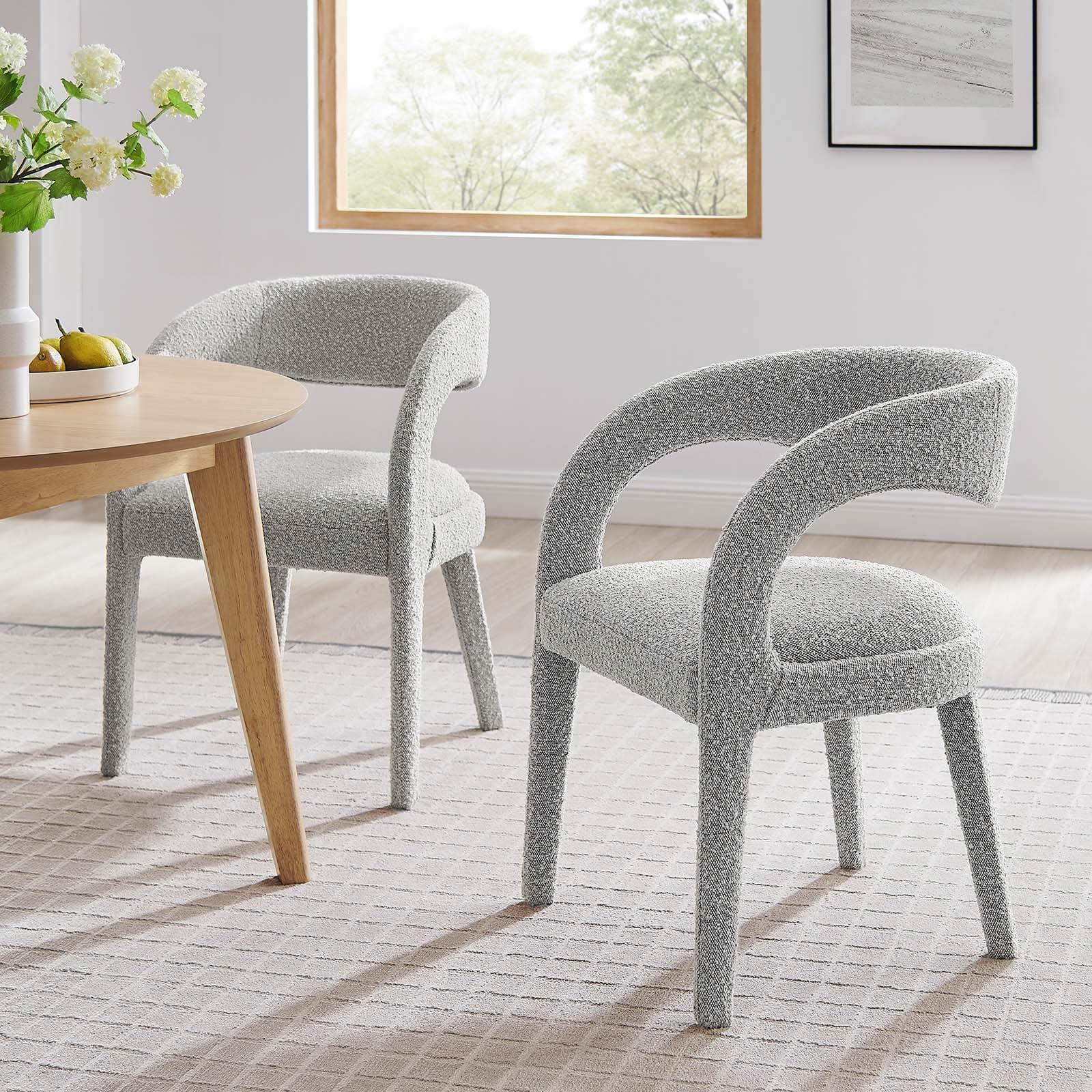 Modway Pinnacle Boucle Upholstered Dining Chair