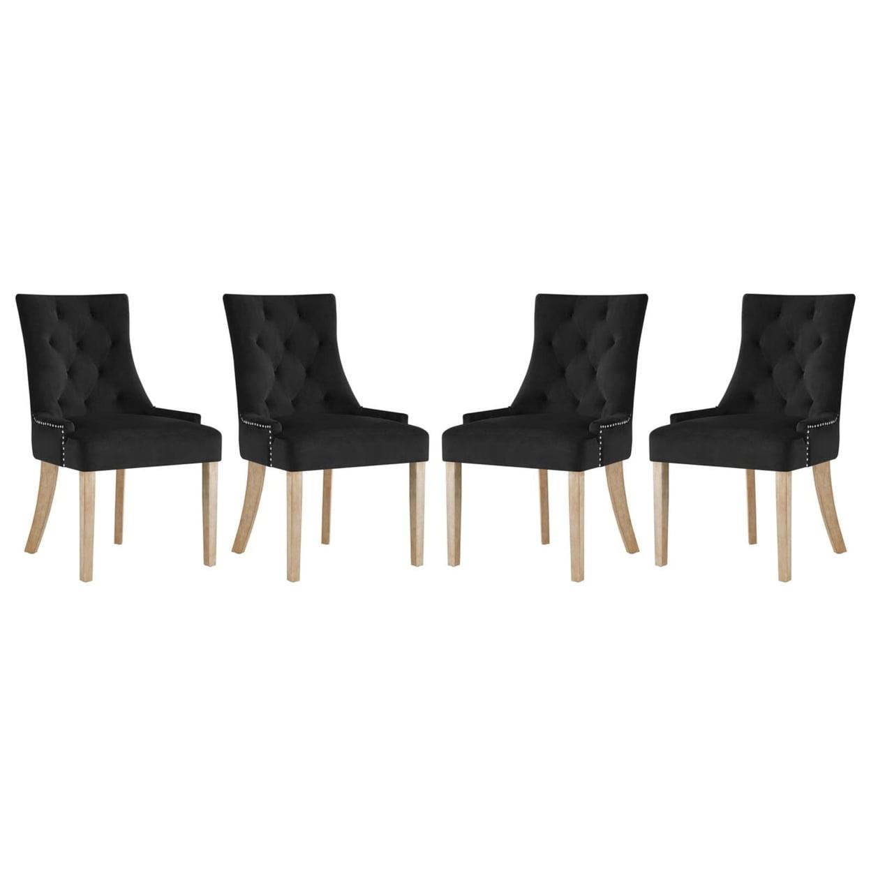 Copper Grove Vodice Vintage Velvet Dining Chairs (Set of 4) by Modway