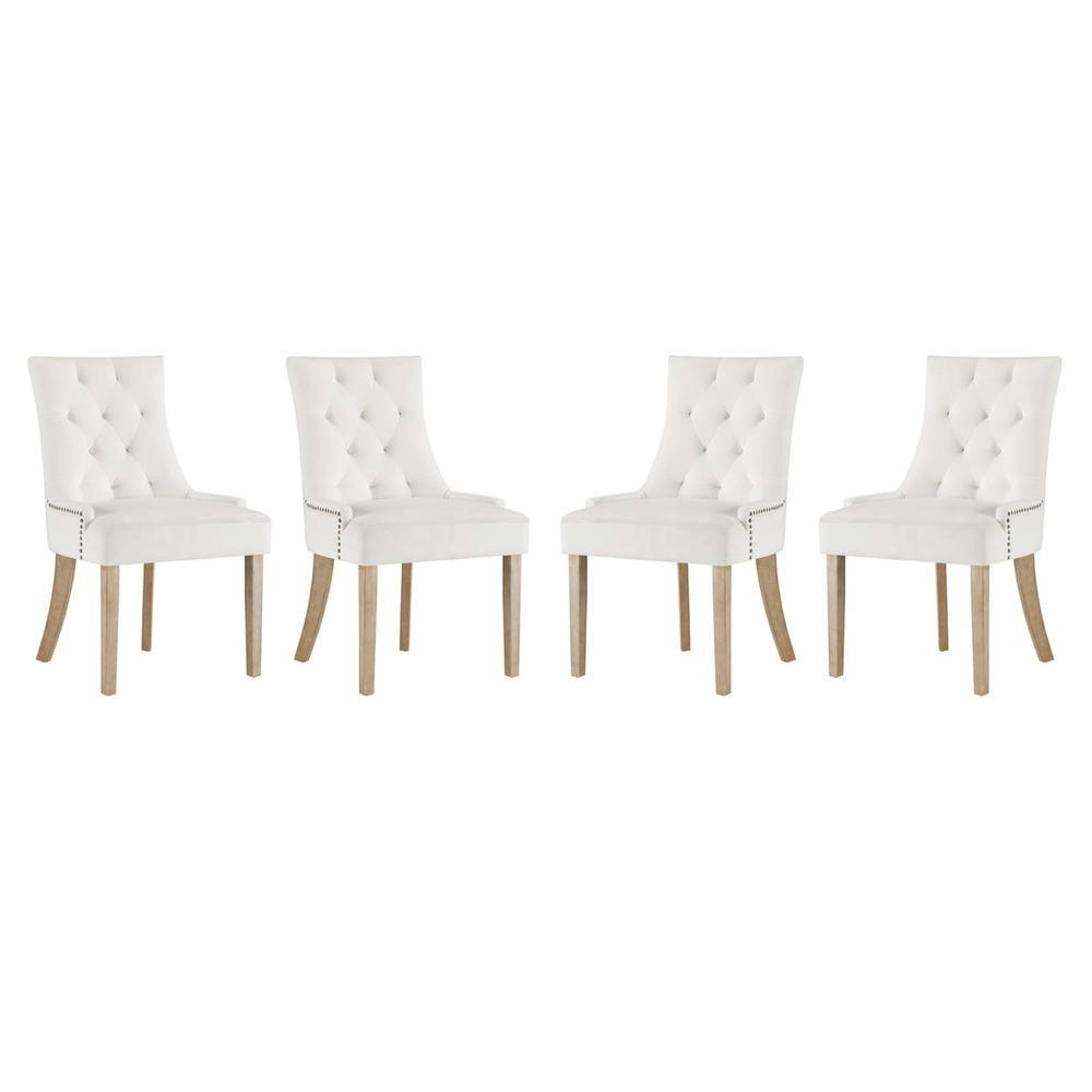 Copper Grove Vodice Vintage Velvet Dining Chairs (Set of 4) by Modway