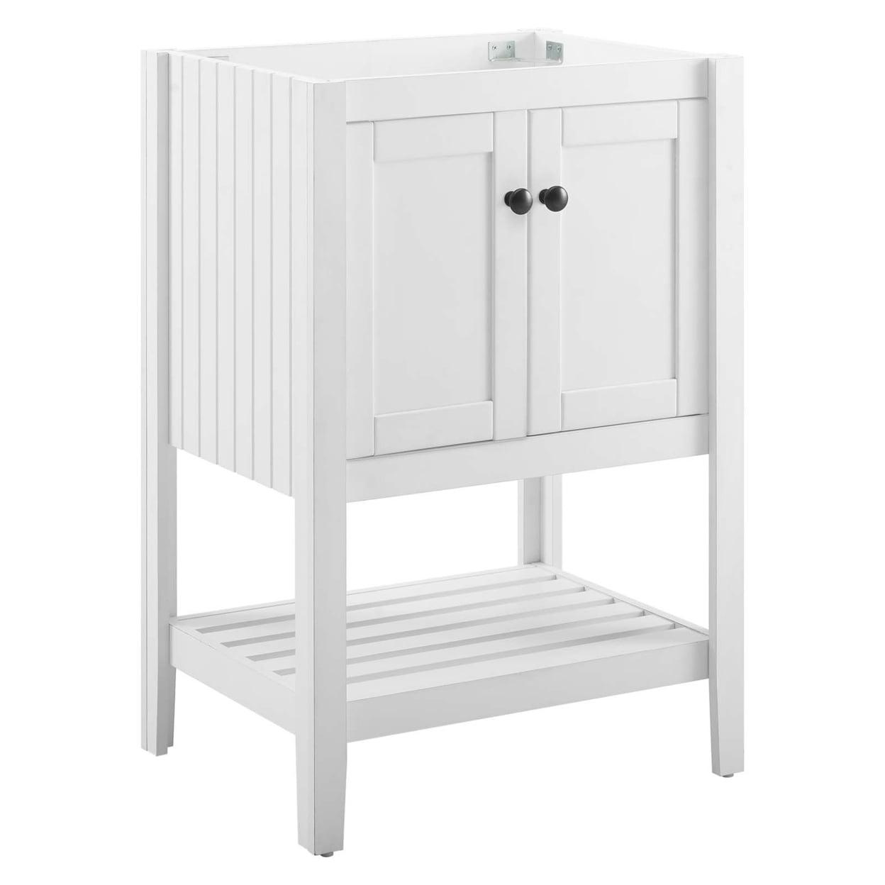 Prestige 23" White Wood Bathroom Vanity Cabinet