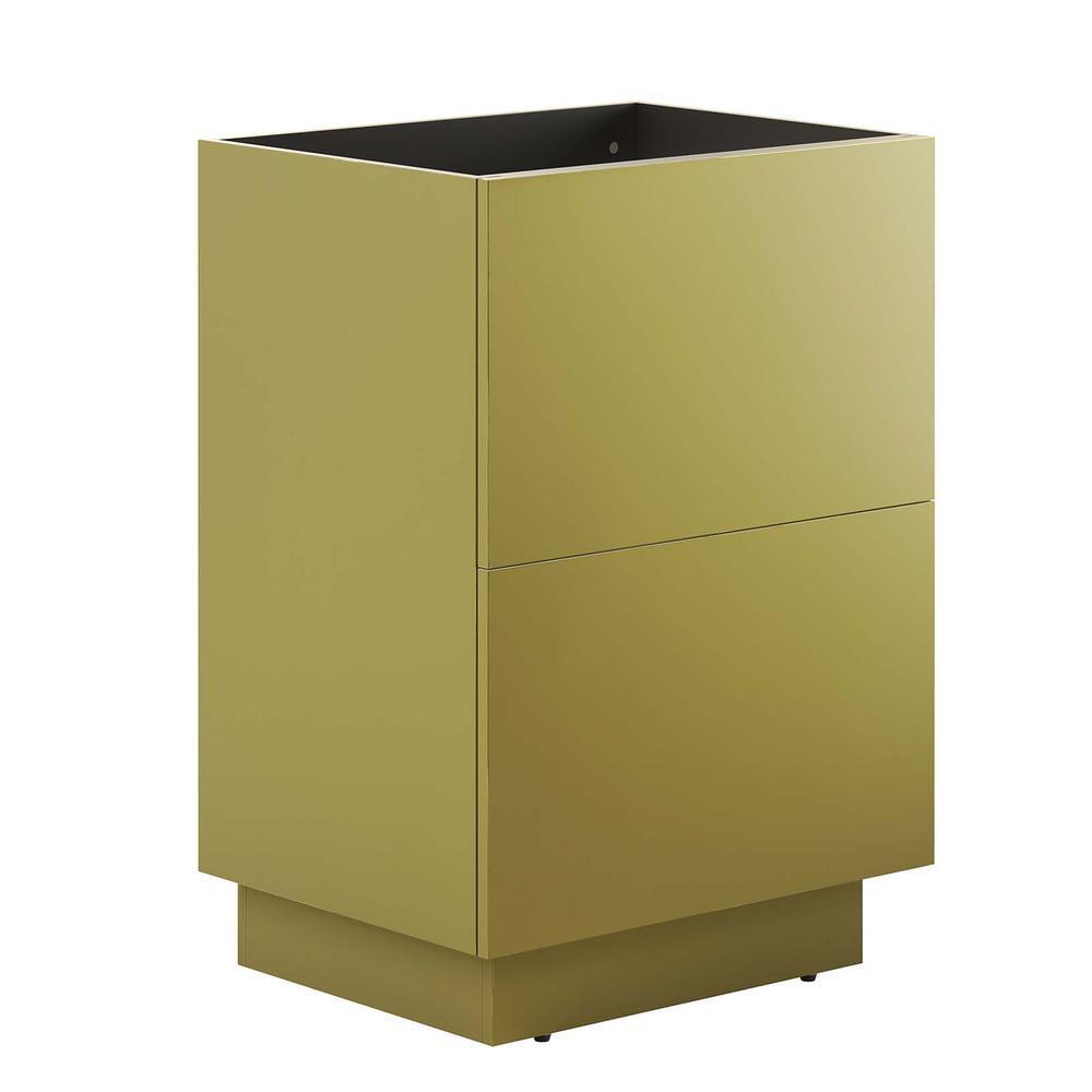 Quantum 32" Gold MDF Bathroom Vanity Cabinet