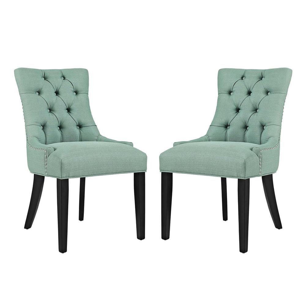 Modway Regent Dining Side Chair Fabric Set of 2 Laguna