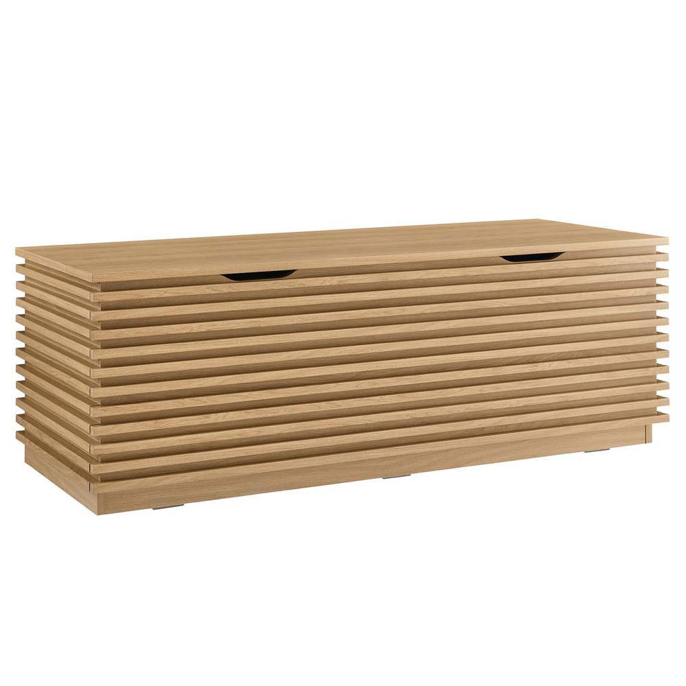 Modway Render 47" Wood Grain Storage Bench