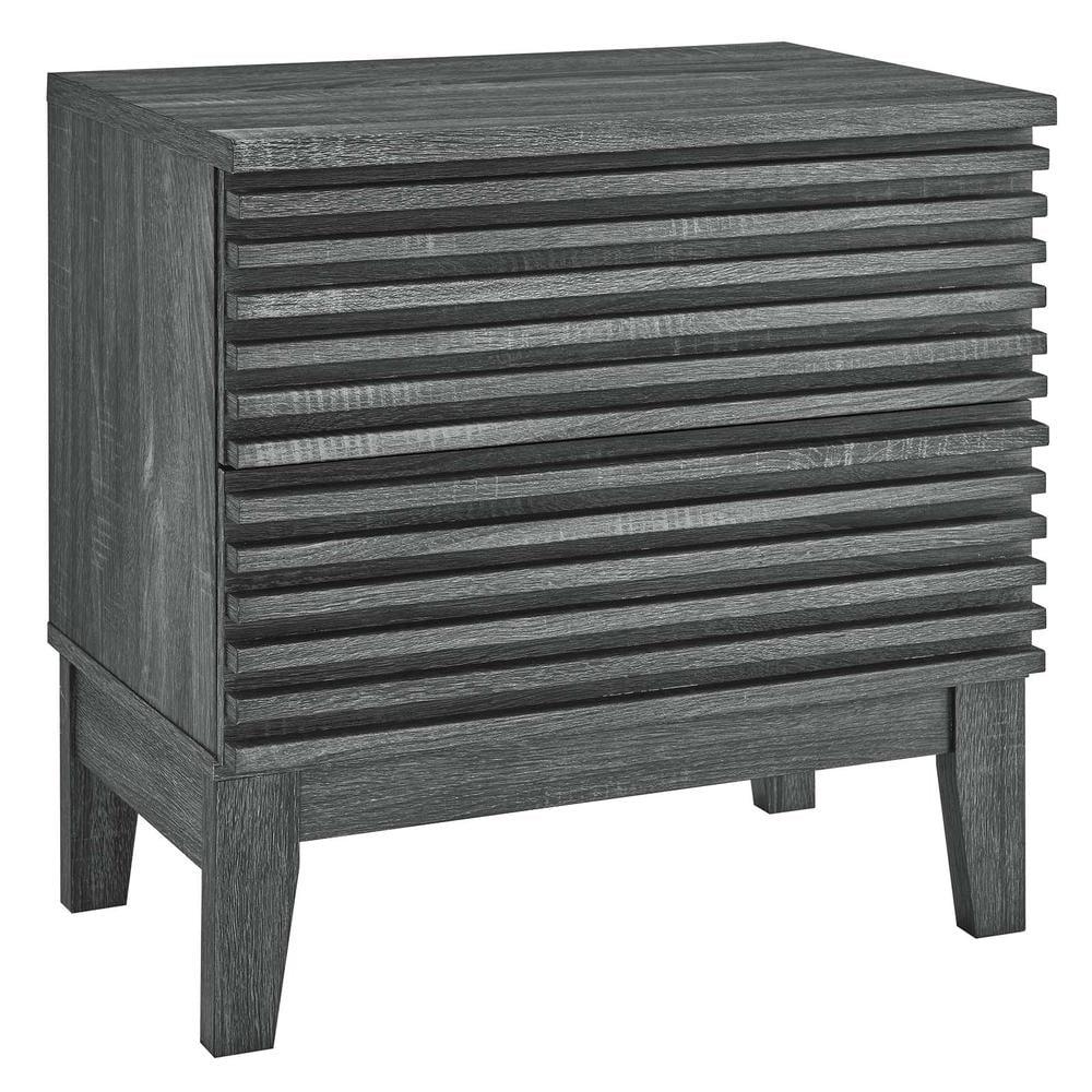 Modway Modway Render Two-Drawer Mid-Century Modern Nightstand