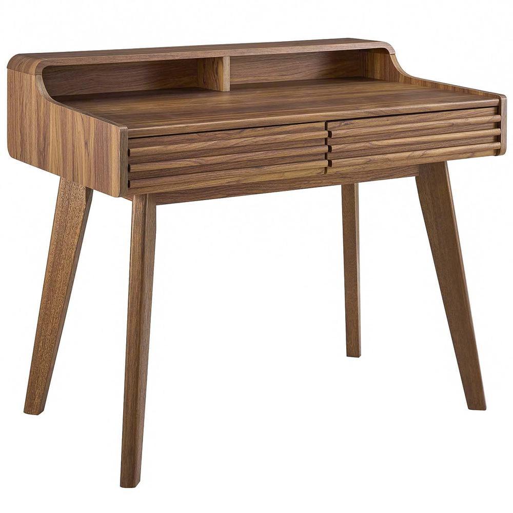 Modway Render Writing Desk Walnut