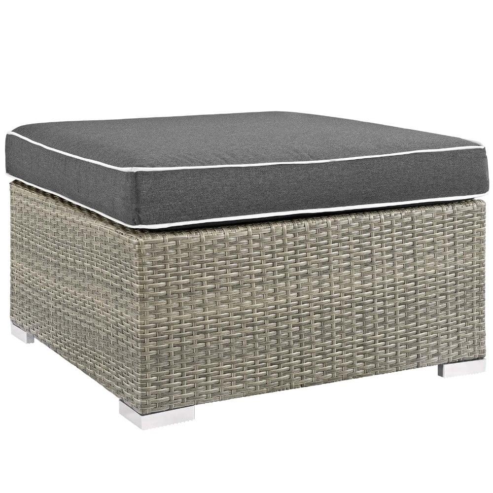 Havenside Home Bocabec Fabric Outdoor Patio Ottoman by Modway