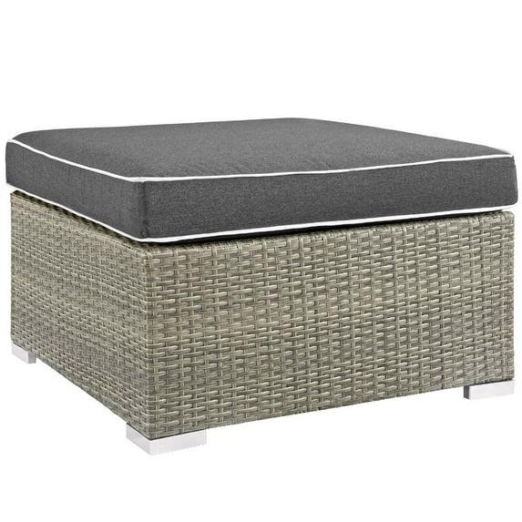 Modway Havenside Home Bocabec Fabric Outdoor Patio Ottoman