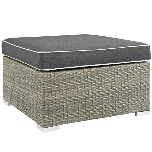 Modway Havenside Home Bocabec Fabric Outdoor Patio Ottoman