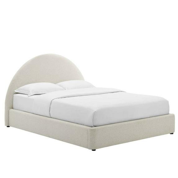 Modway Resort Performance Velvet Arched Round Platform Bed