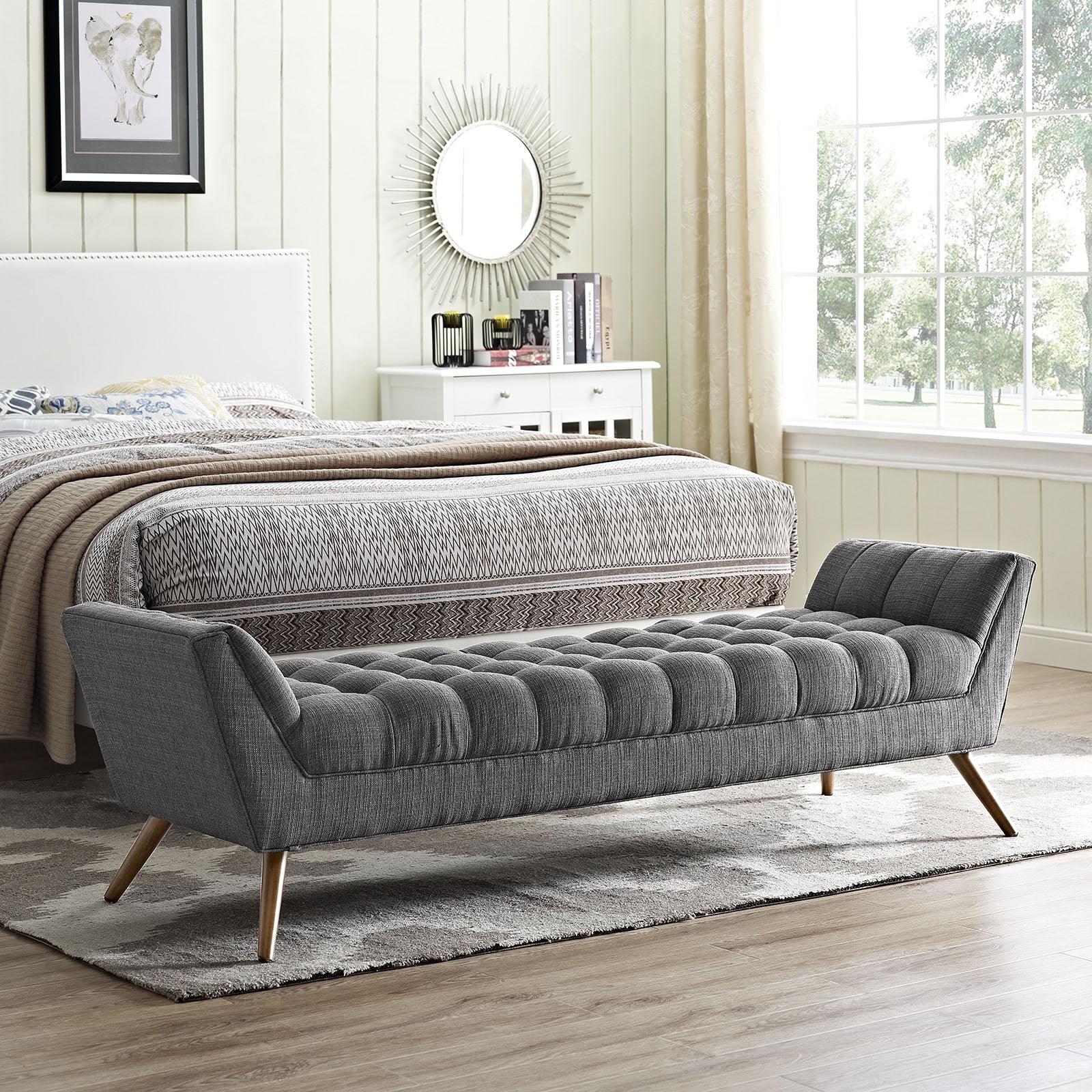 Response Upholstered Fabric Bench by Modway