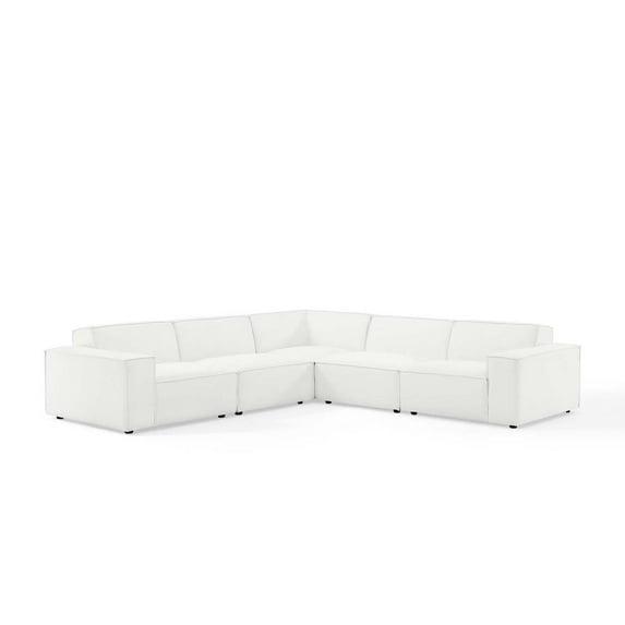 5pc Restore L-Shaped Sectional Sofa White - Modway