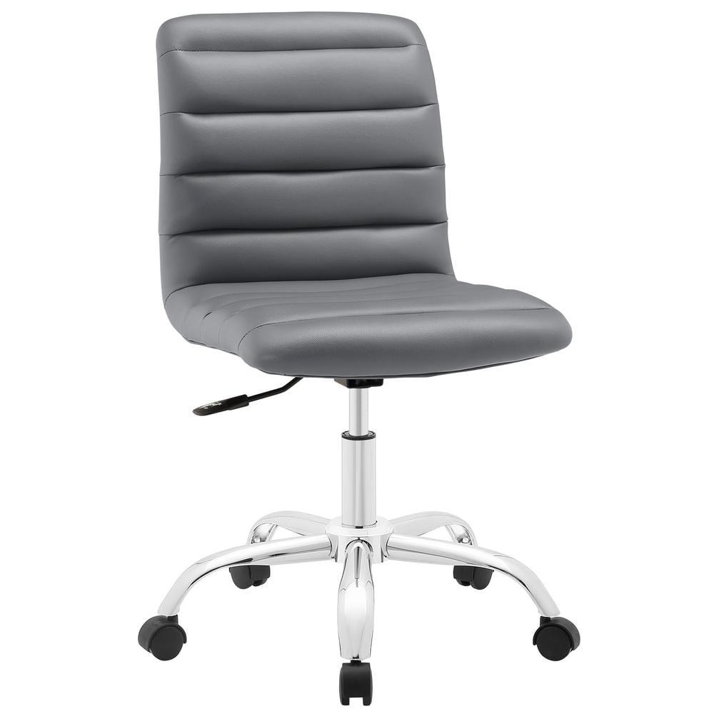 Modway Ripple Armless Mid Back Vinyl Office Chair