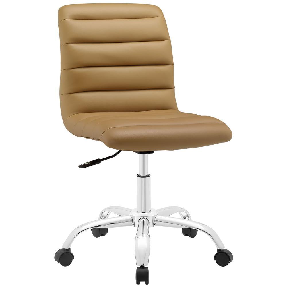 Modway Ripple Armless Mid Back Vinyl Office Chair