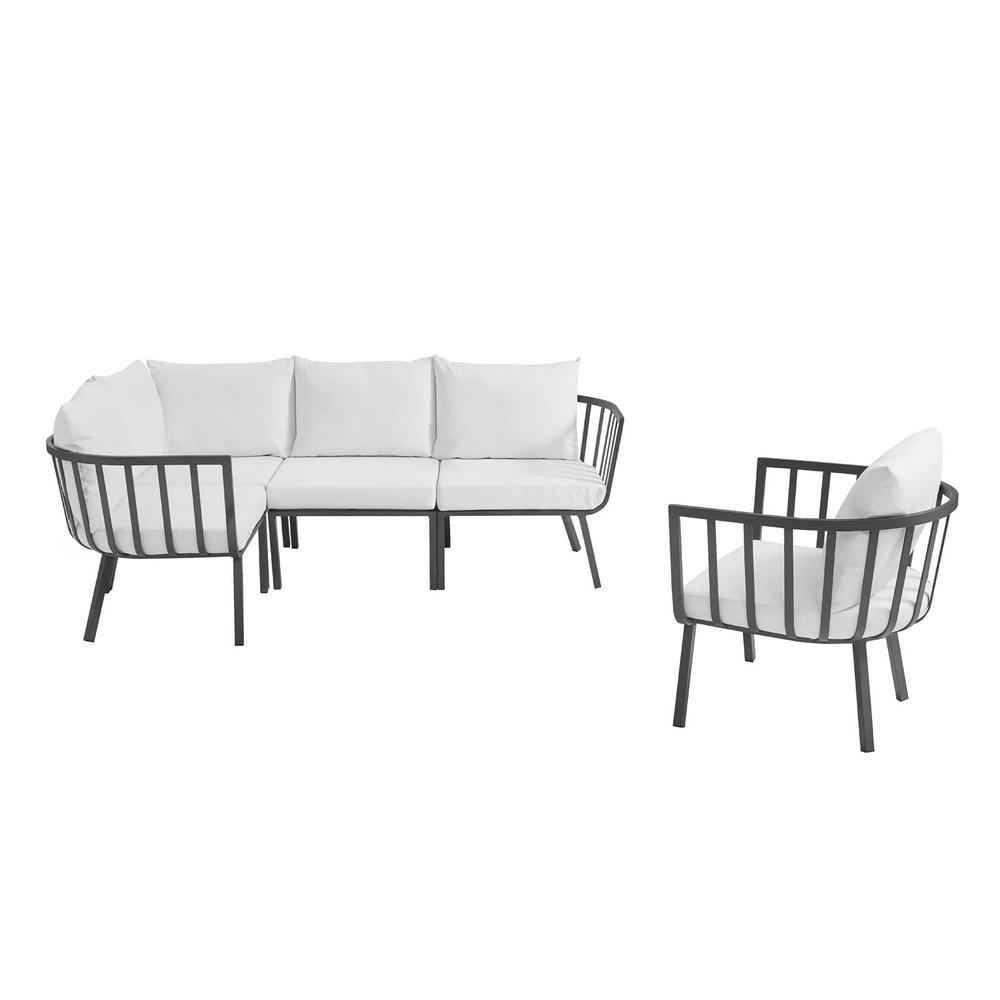 Modway Modway Riverside 5 Piece Outdoor Patio Aluminum Set