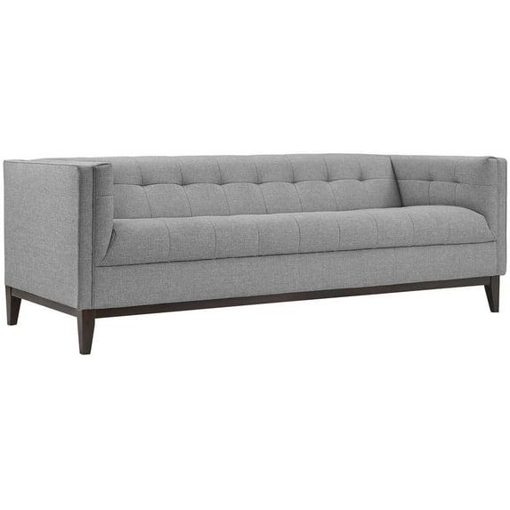 Modern Contemporary Urban Design Living Lounge Room Sofa, Grey Gray, Fabric