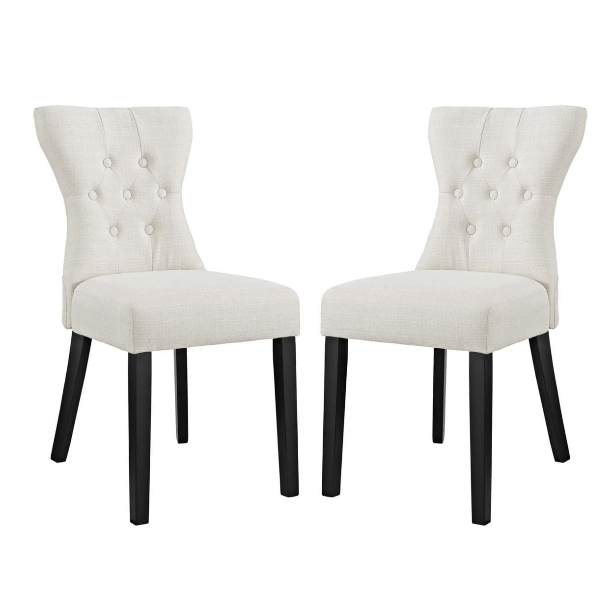 Modway Silhouette Dining Side Chairs Upholstered Fabric