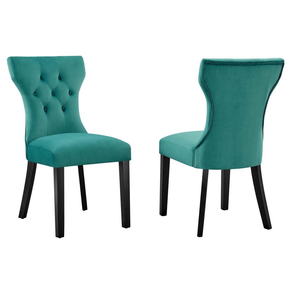 Modway Modway Silhouette Performance Velvet Dining Chairs