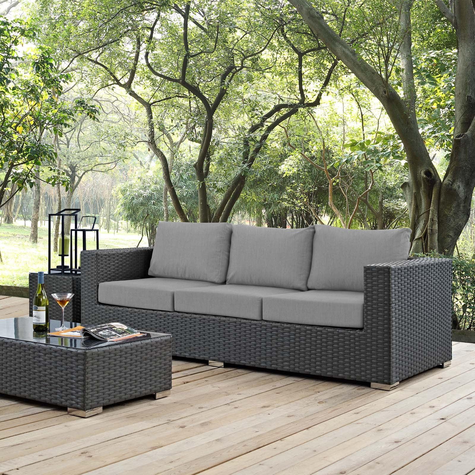 Modway Stopover Outdoor Patio Sunbrella Sofa