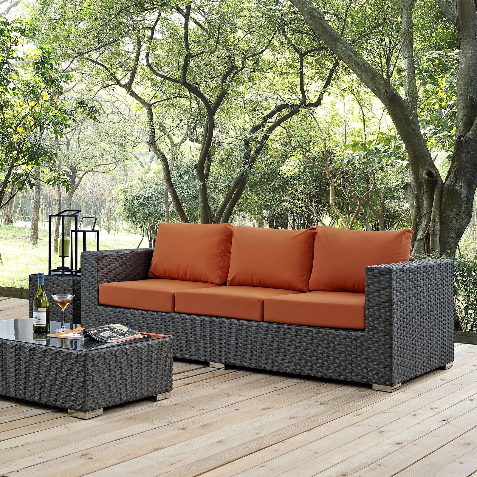 Modway Stopover Outdoor Patio Sunbrella Sofa