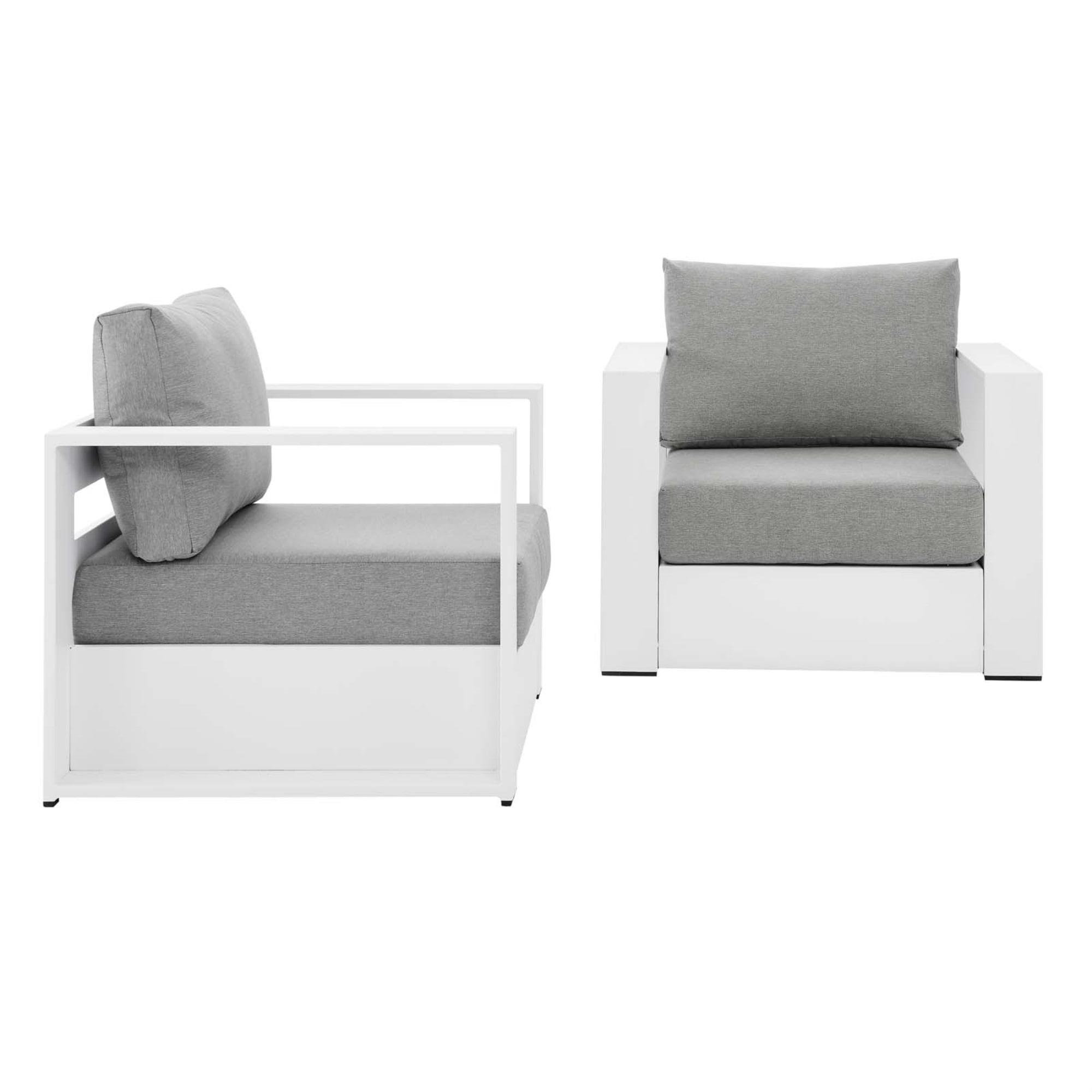 Tahoe Outdoor Patio Powder-Coated Aluminum Armchair Set by Modway