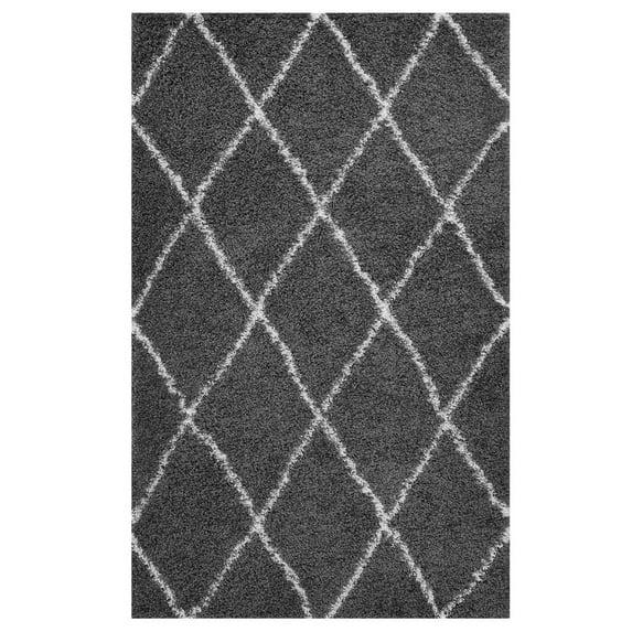 Modway Toryn Diamond Lattice Shag Area Rug