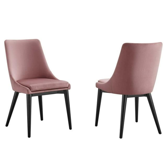 Modway Viscount Accent Performance Velvet Dining Chairs by Modway (Set of 2)