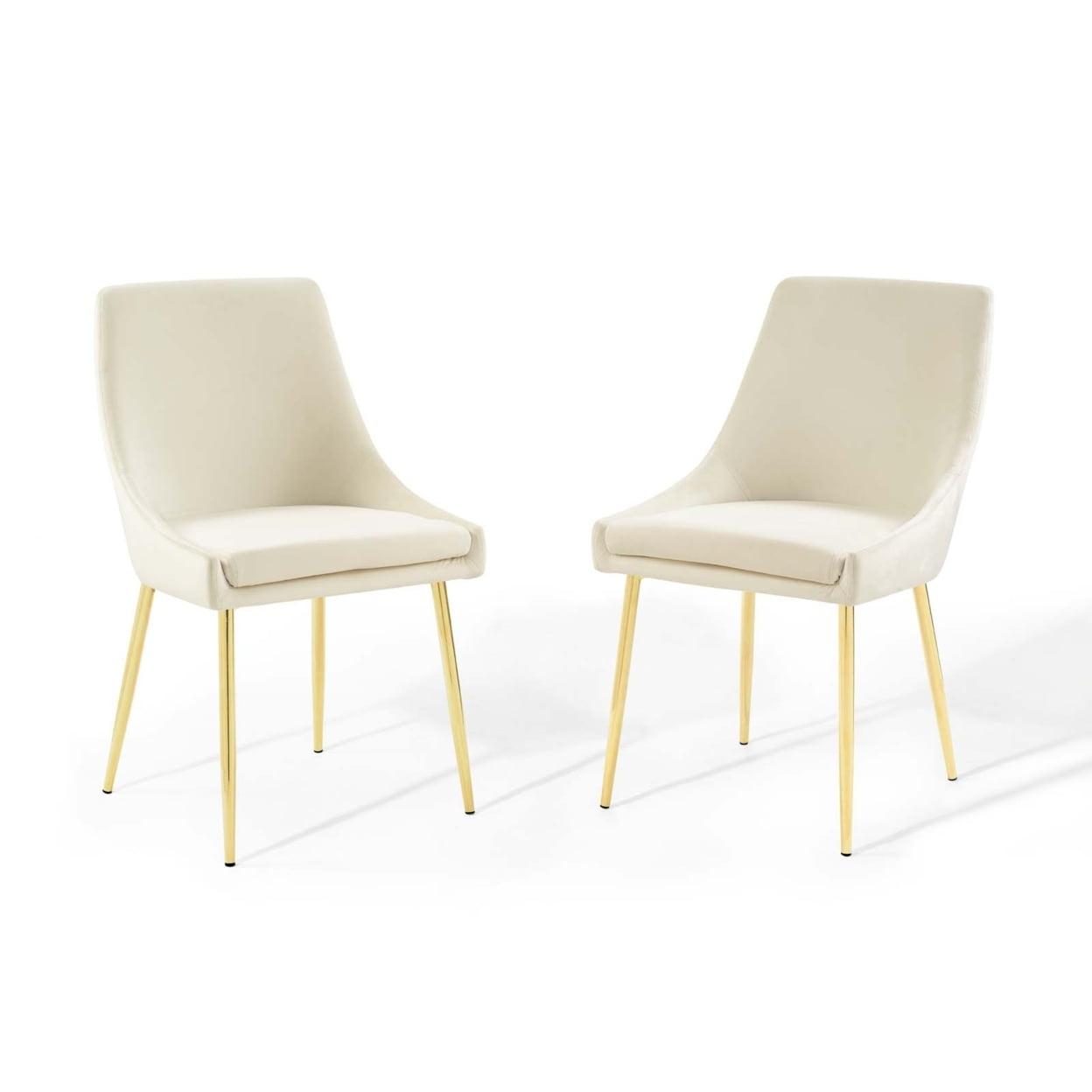 Modway Viscount Performance Velvet Dining Chairs